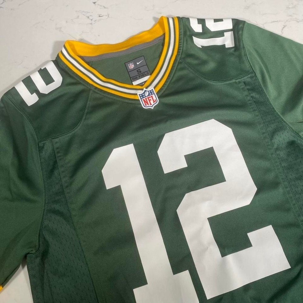 Nike NFL "On Field" Aaron Rodgers Green Bay Packers Jersey‎ #12 – Size Small
